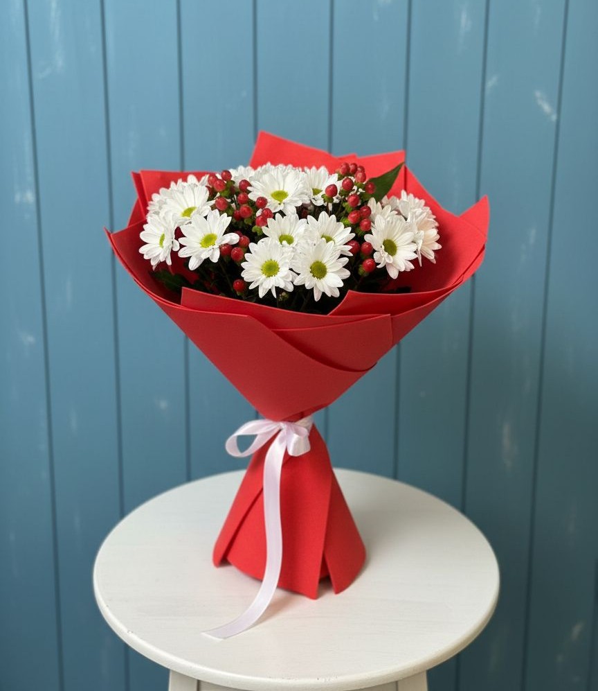 Букет цветов из: Хризантемы в Олонце