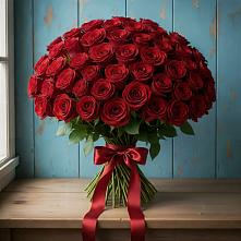 Букет Красные розы Блэк Меджик в Олонце