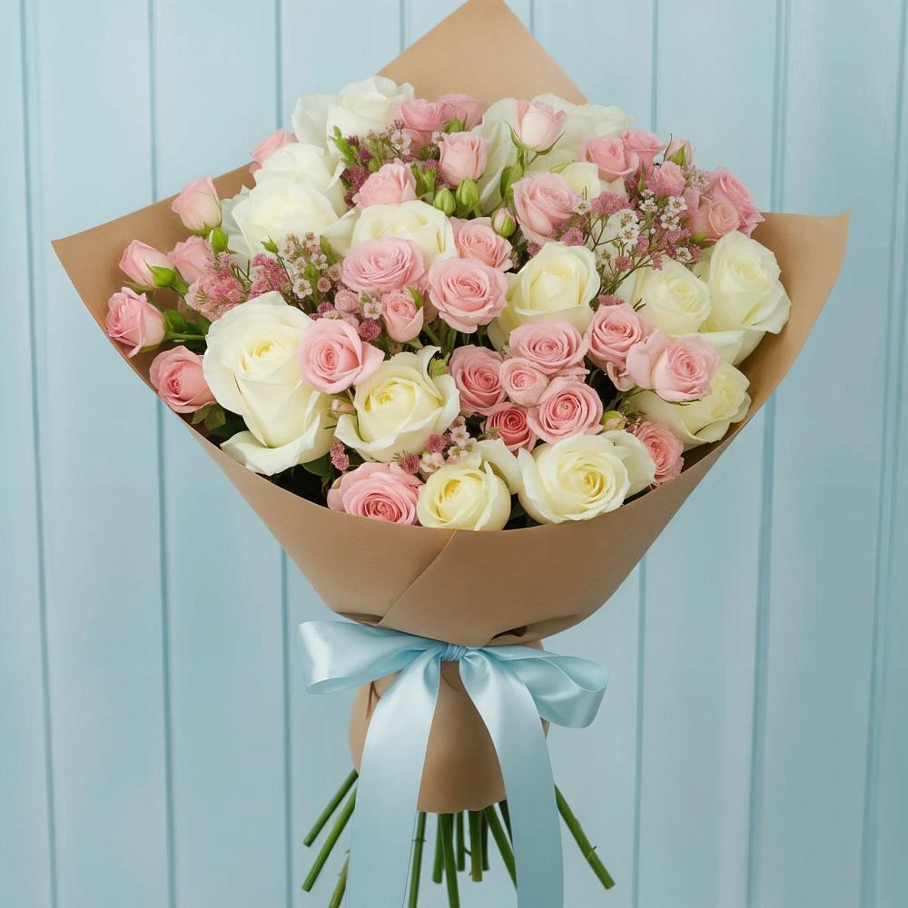 Букет цветов из: Розы в Олонце