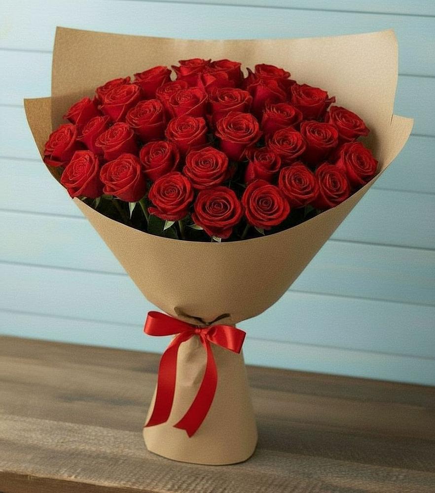 Букет Красные розы Милано в Олонце