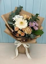 Букет цветов из:  Герберы и Хризантемы в Олонце