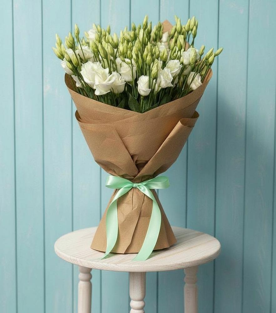 Букет цветов из: Лизиантусы в Олонце