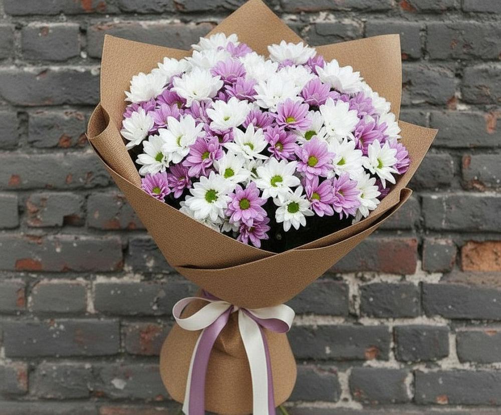 Букет цветов из: Хризантемы в Олонце