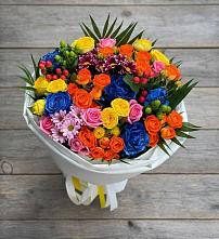 Букет цветов из:  Розы и Хризантемы #REPLACE_PRED# Олонце