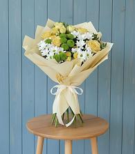 Букет цветов из:  Хризантемы и Розы #REPLACE_PRED# Олонце