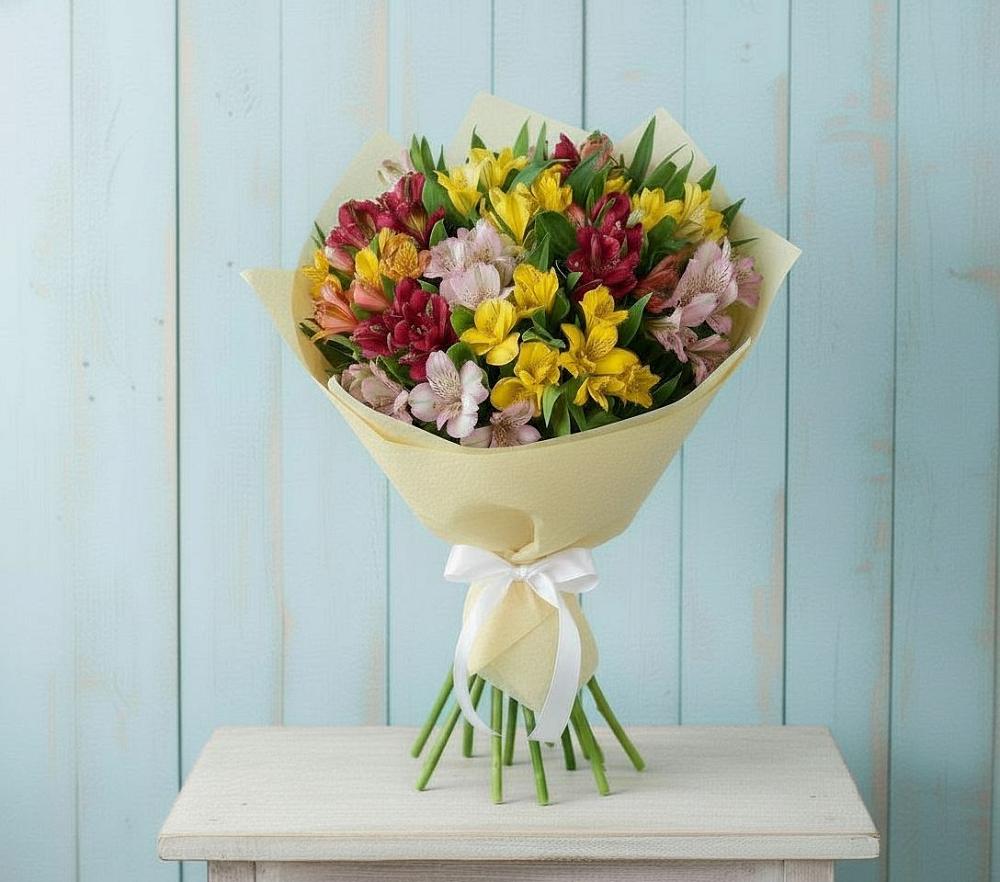 Букет цветов из: Альстромерии в Олонце