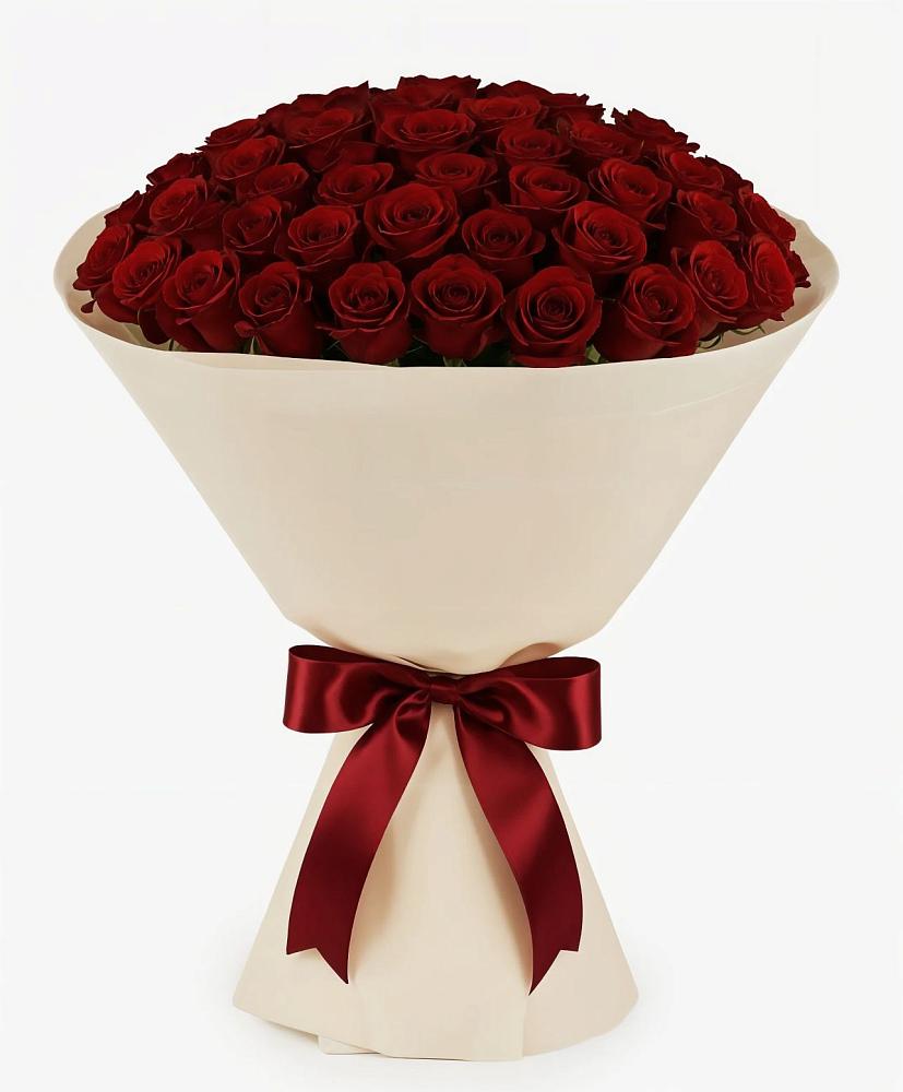 Букет 101 Бордовая роза Блэк Бакарра в Олонце