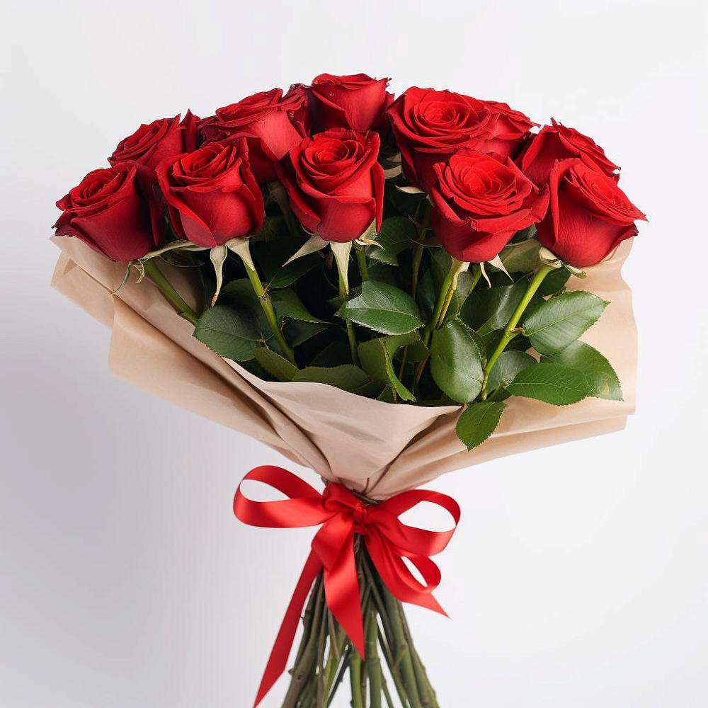 Букет 11 Красных роз Эдлесс Лав в Олонце